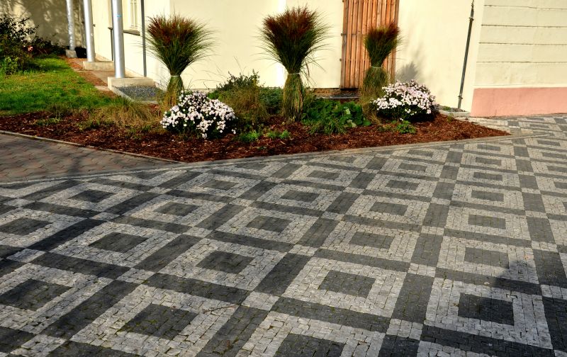 Stamped Patterned Driveway
